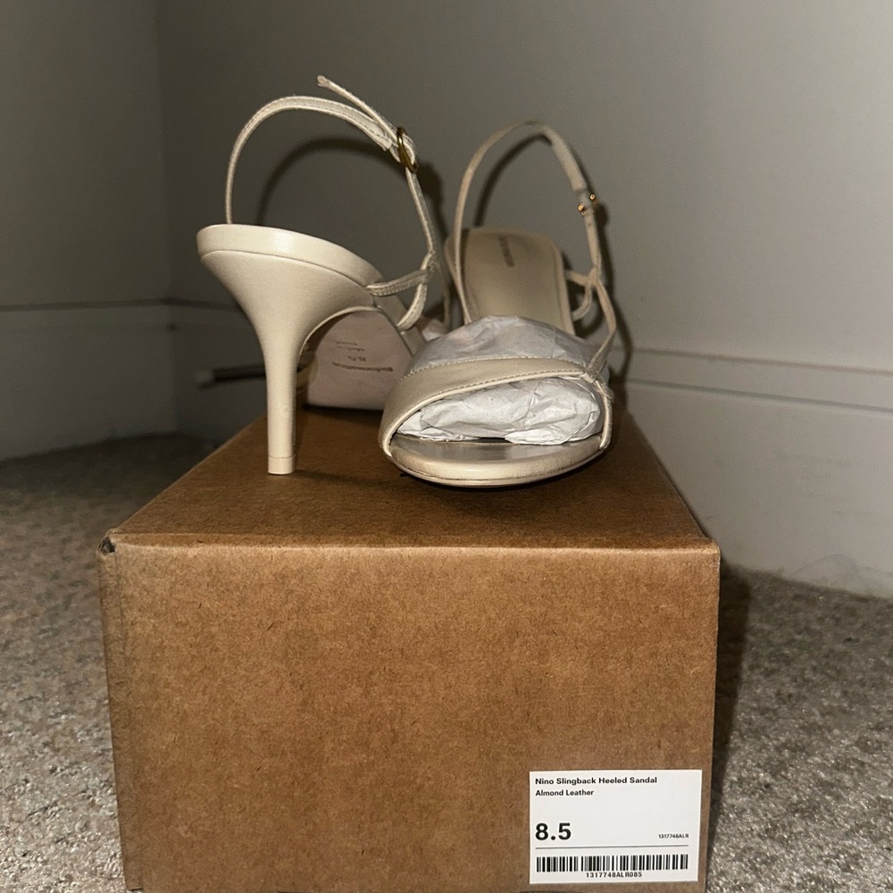 Reformation Cream Slingback Sandals - Picture 3 of 7